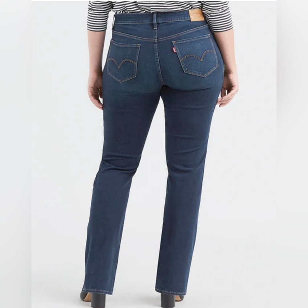 Levi's Shaping Jeans Dark Blue Straight Leg 33